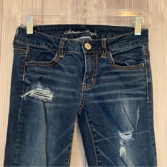 American Eagle Super Stretch Jeggings Skinny Jeans Size 2 - Picture 2 of 8